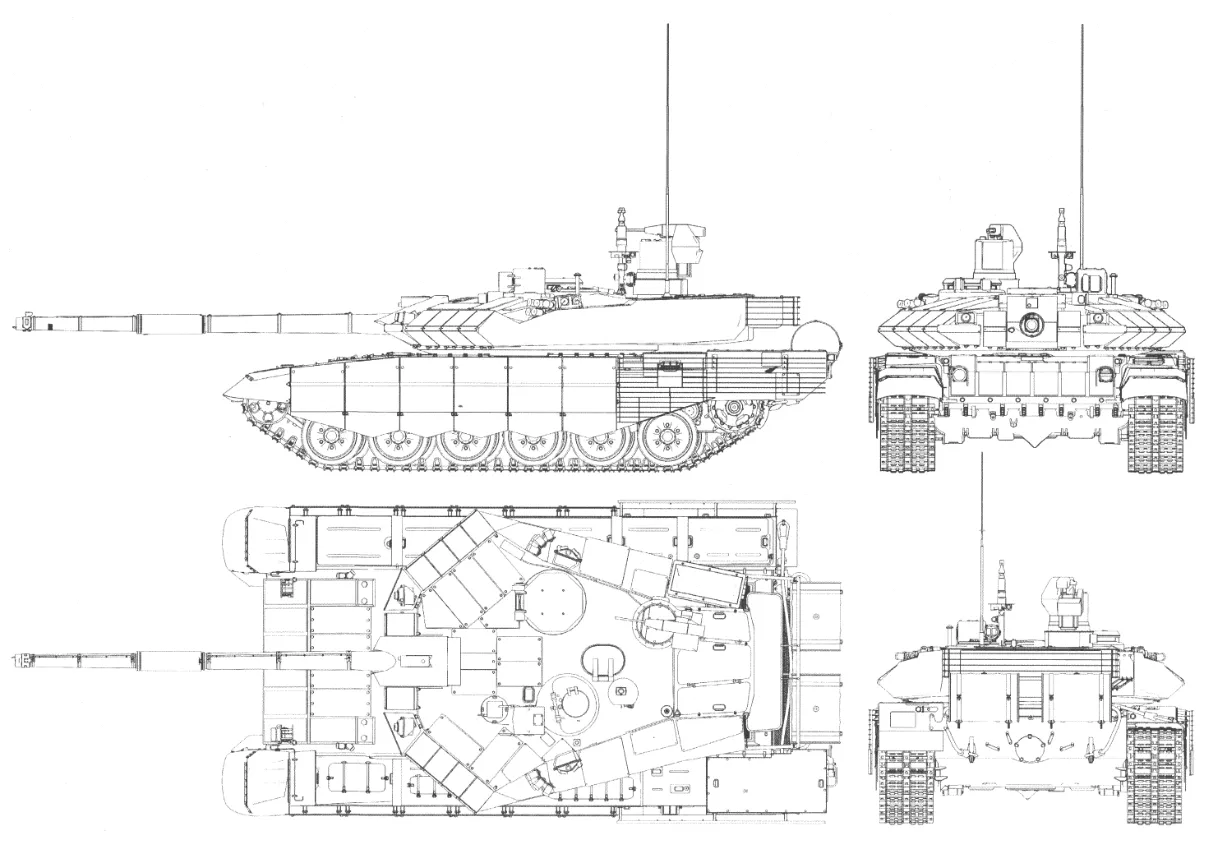 t-90-tank-blueprint