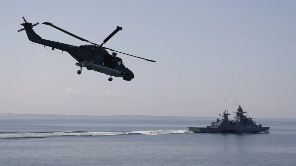 Russian Warship Opens Fire on German Helicopter