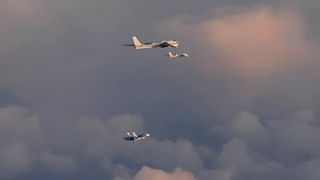 norwegian intercept russian strategic bomber
