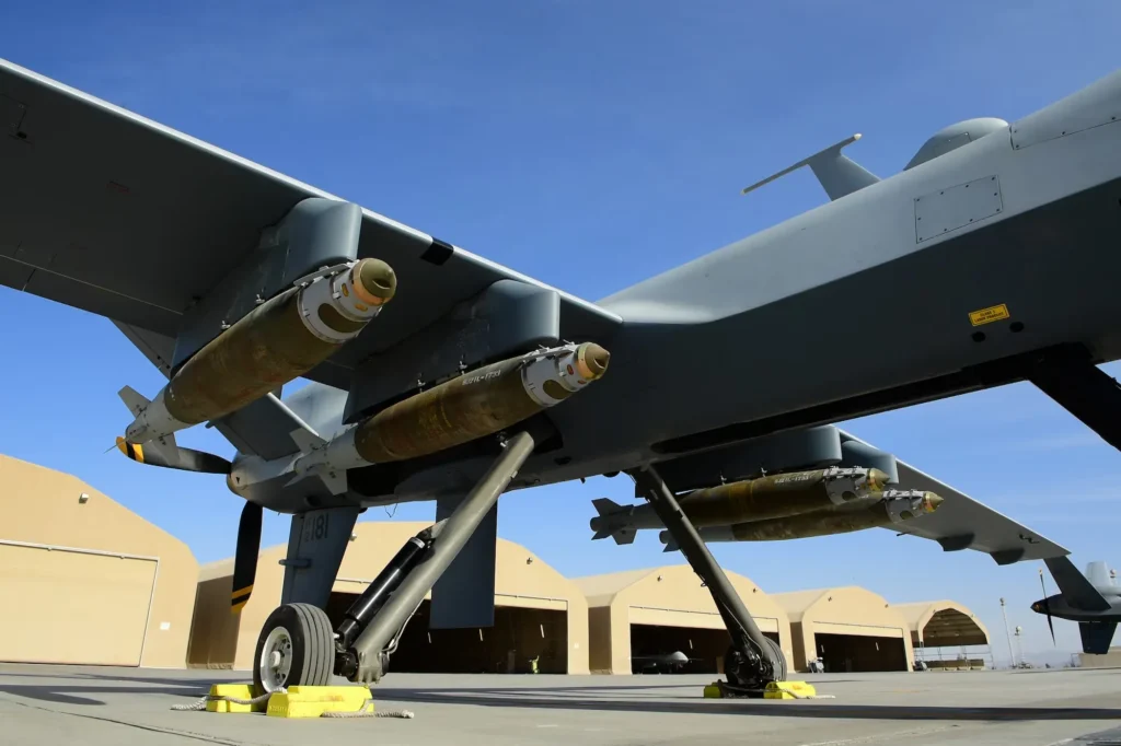 MQ 9 Reaper with jdam bombs MQ-9 Reaper armed with JDAM bombs