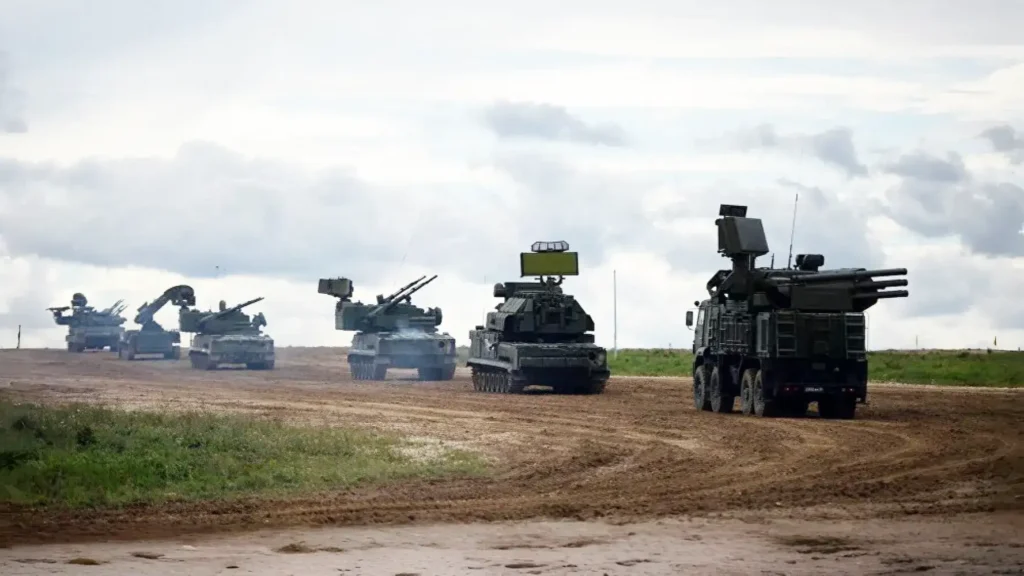 russia Pantsir-S1 and Tor-M2 air defense system