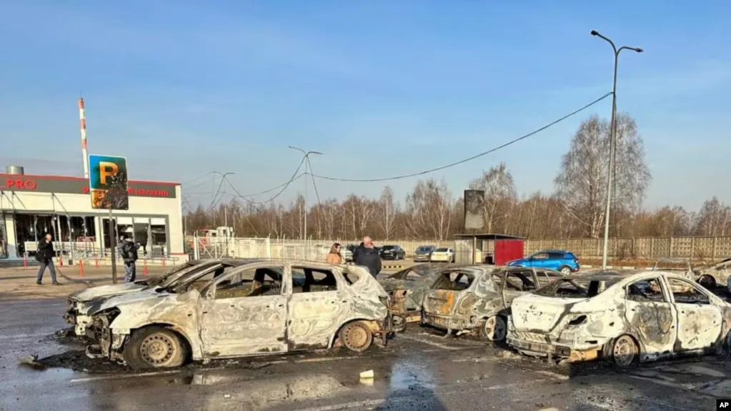 Ukrainian drone attack Ukrainian drone attack in Domodedovo