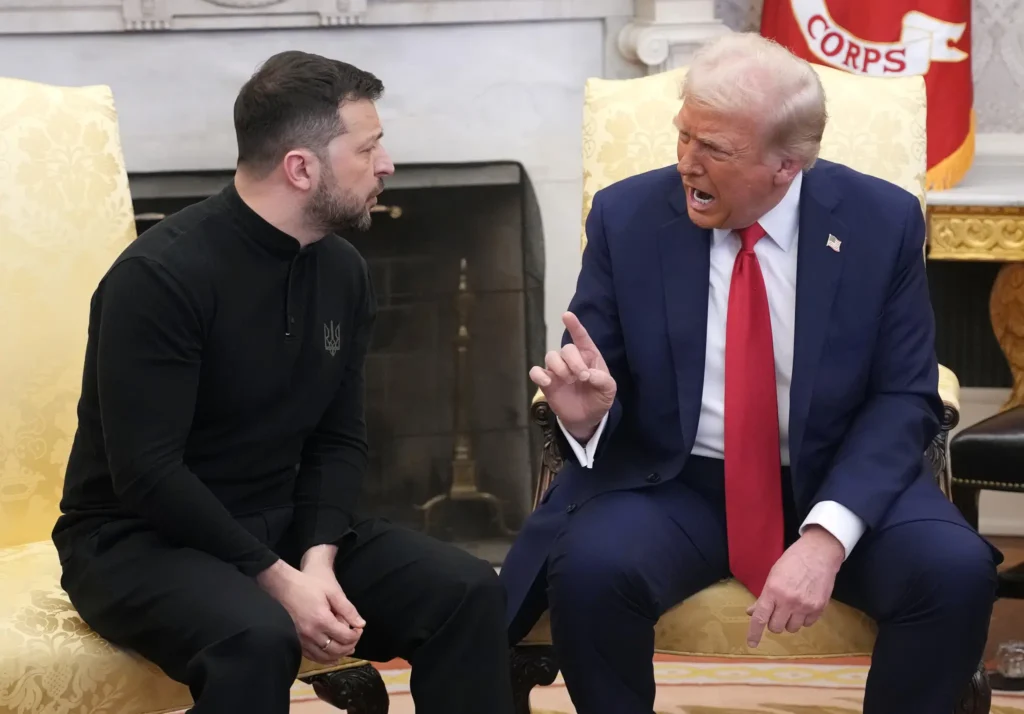 Trump and Zelensky got into a heated