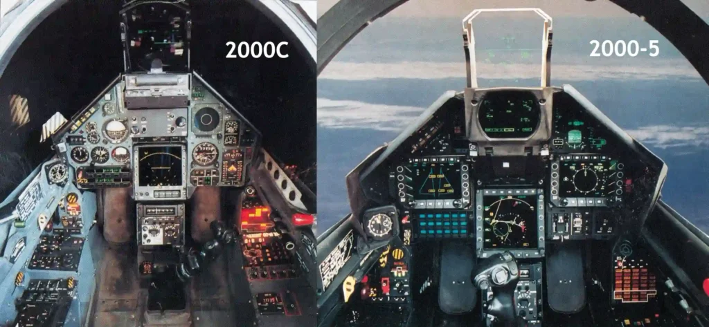 Mirage 2000 cockpit overview