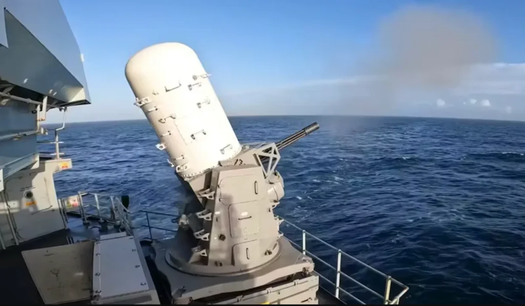 Phalanx CIWS Phalanx CIWS on HMS Queen Elizabeth
