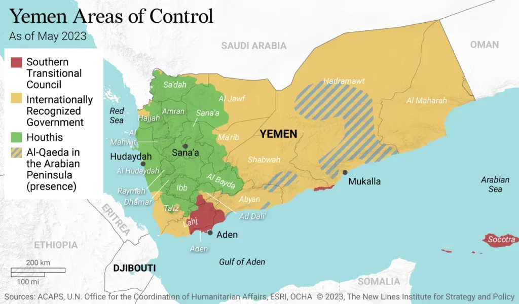 Yemen areas of Controls