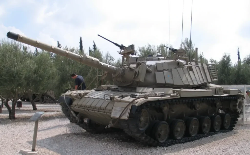 M60A1 Patton tank with Israeli Blazer ERA