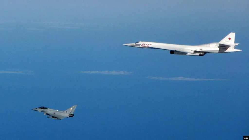 RAF Fighter Jets Intercept Russian Tu-160