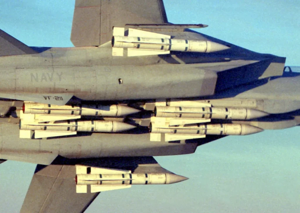 f 14 carrying AIM 54 phoenix F-14 Tomcat Carrying AIM-54 Phoenix Missile