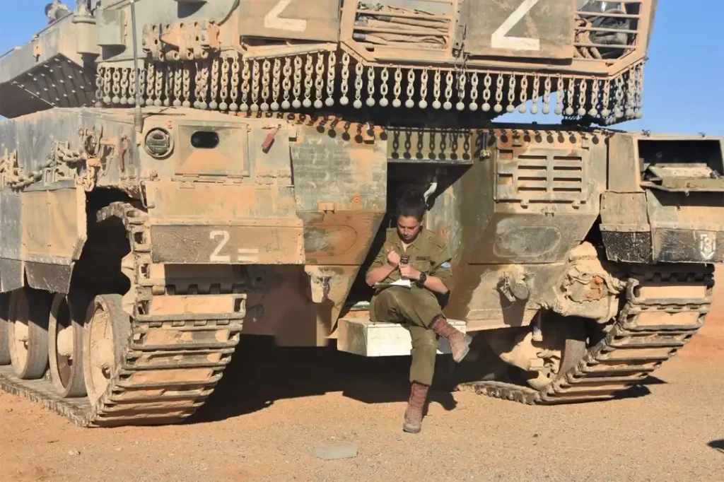 Merkava tanak troop compartment