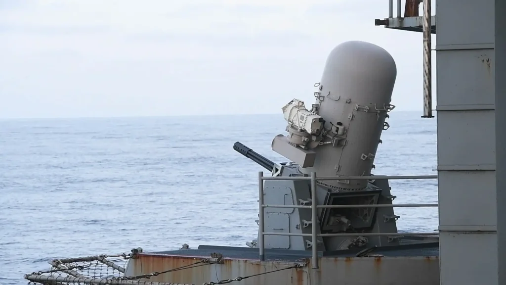 phalanx ciws in USS Nimitz phalanx CIWS in USS Nimitz