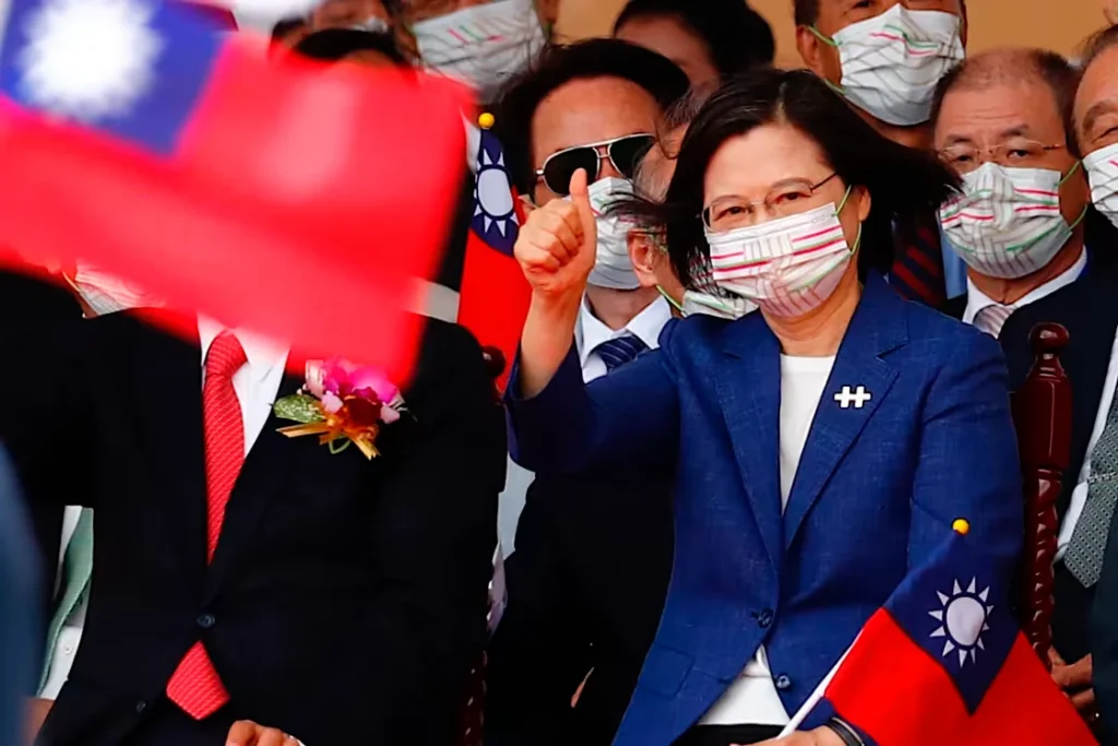 taiwan president respons to china of control taiwan