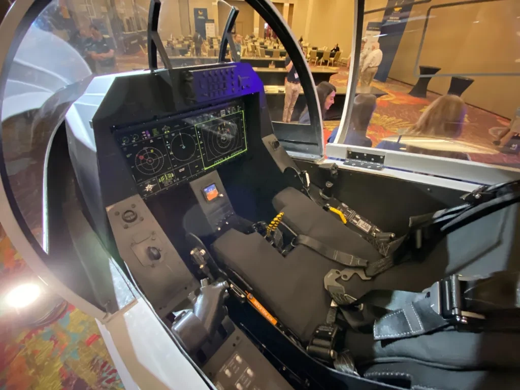 snc freedom trainer cockpit Cockpit of SNC Freedom Trainer with modern avionics and AR capability.
