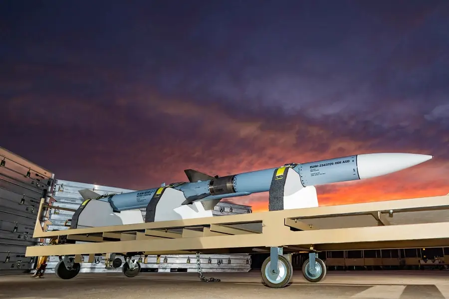 AMRAAM missile during testing