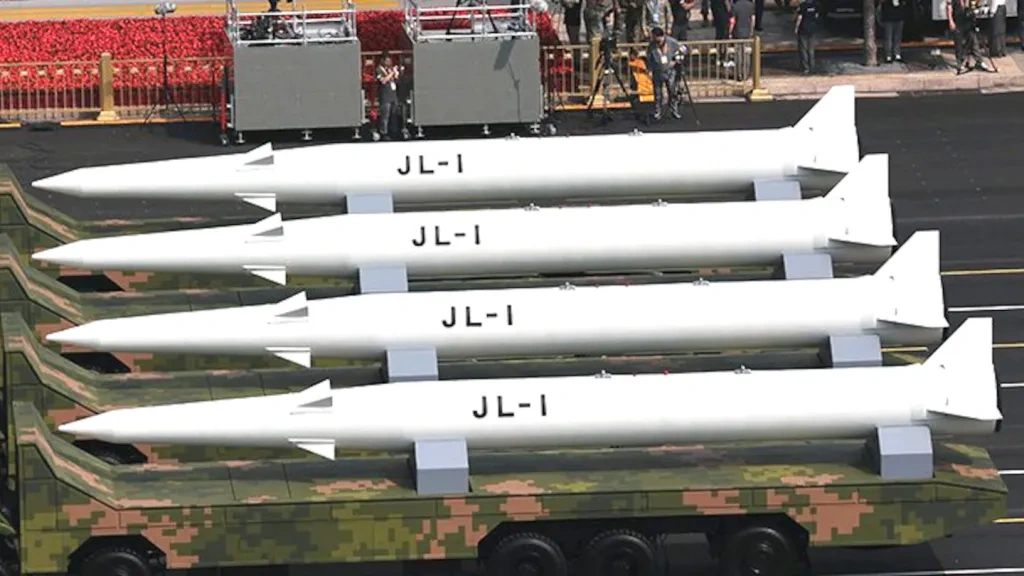 china jl 1 ballistic missiles parade nuclear triad