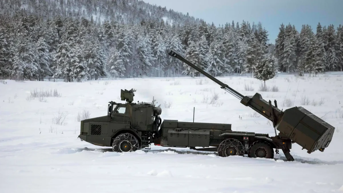 Swedish 155mm archer artillery systems