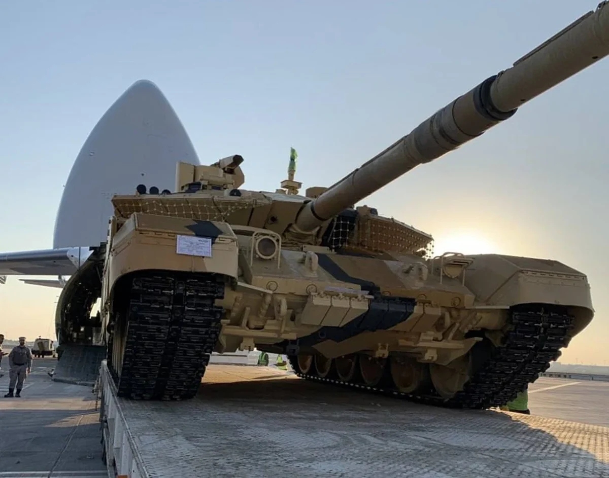 T-90MS tank under assembly in a Russian factory.