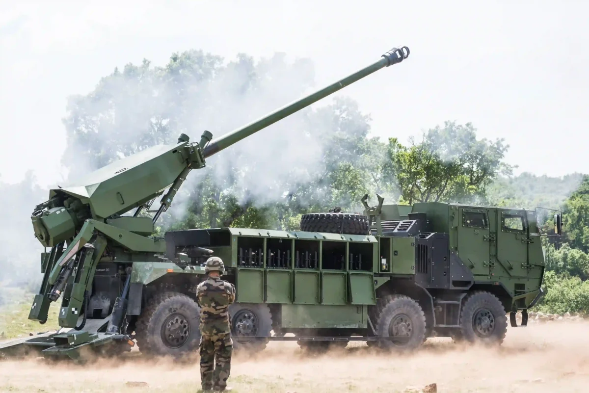 Caesar 8x8 self-propelled howitzer