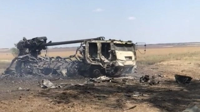 caesar howitzer destroyed in ukraine