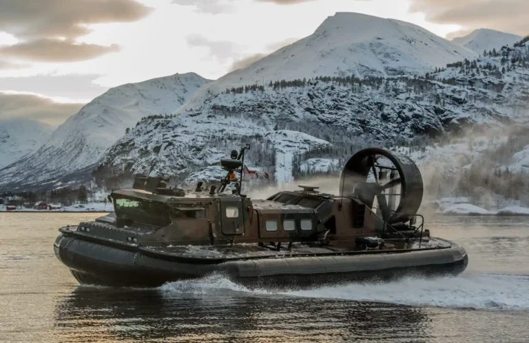 Royal Marines air-cushion landing craft