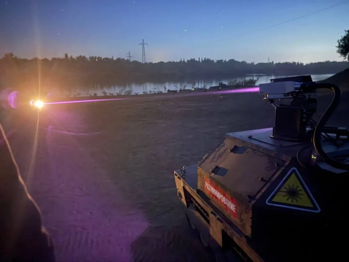 ignis directed energy laser Robotic vehicle using Ignis laser
