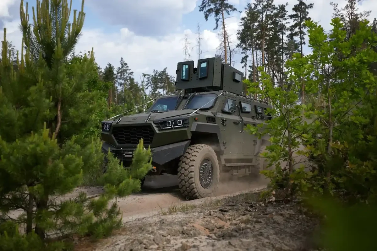 inguar 3 field test ukraine The Inguar-3 armored vehicle navigates rough forest terrain during off-road trials