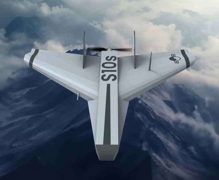 The S10s loitering munition can fly 30 minutes and strike from multiple angles.