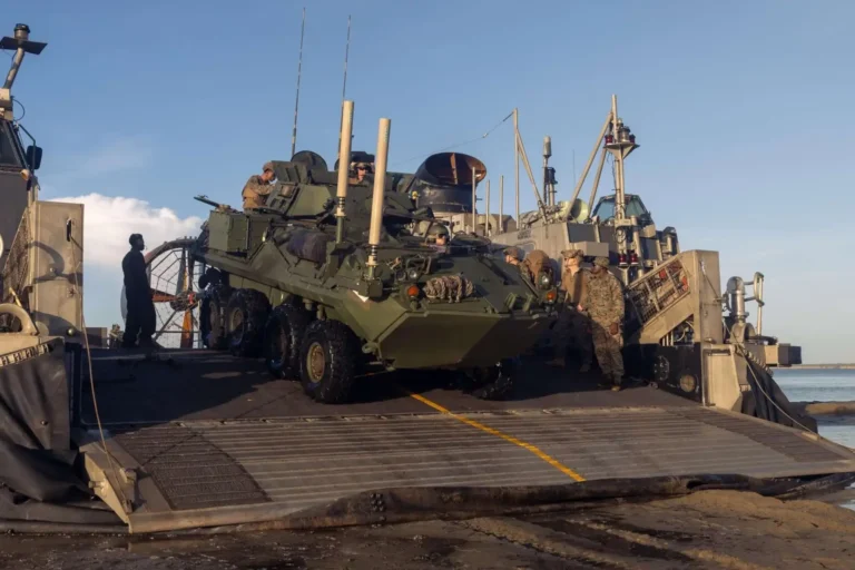 U.S. Marines Roll Out LAV-25 Vehicles