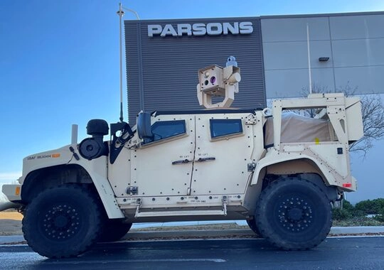 A ZEUS 4 system integrated onto a Joint Light Tactical Vehicle (JLTV)