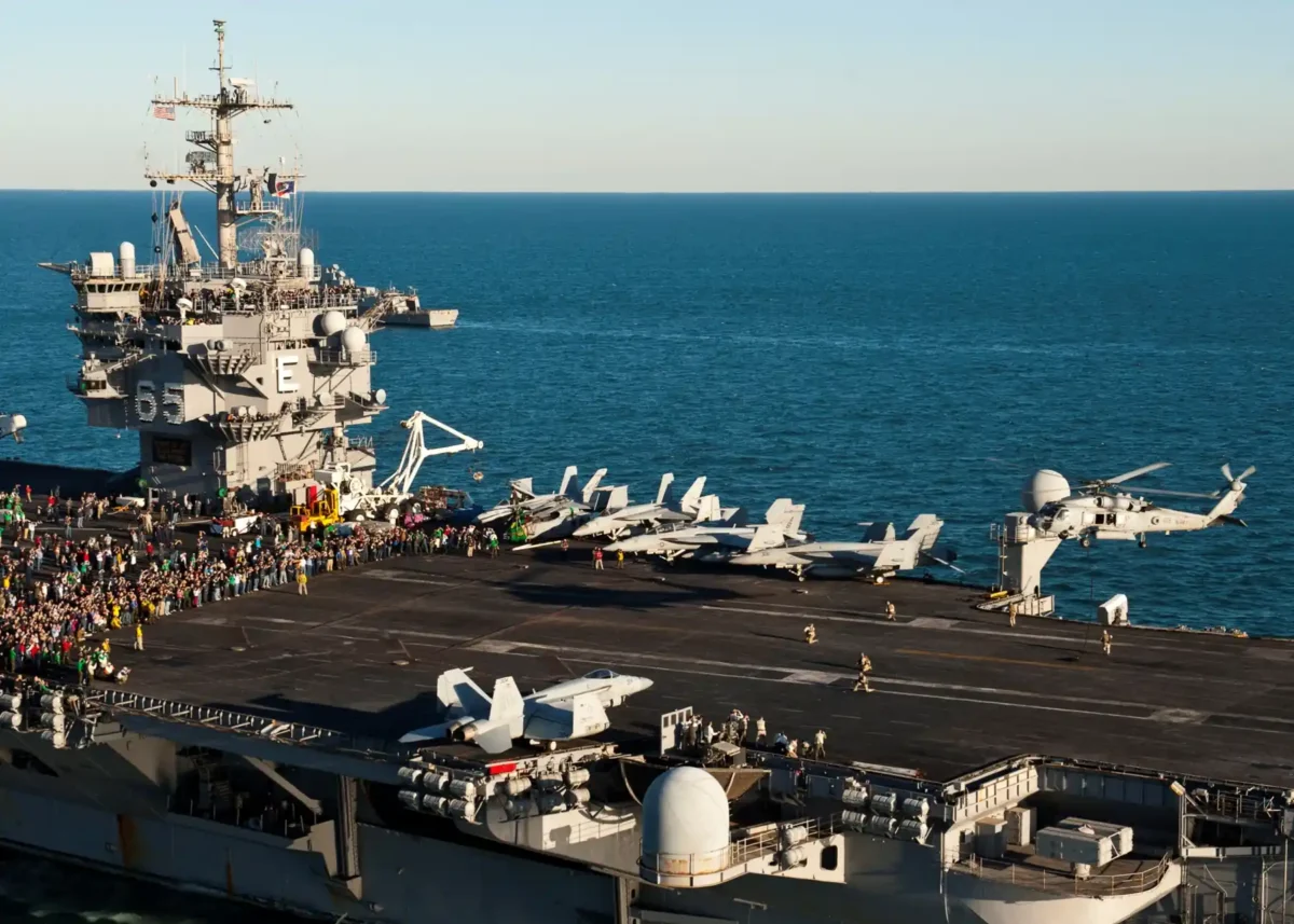 CVN 65 aircraft carrier uss enterprise flight deck