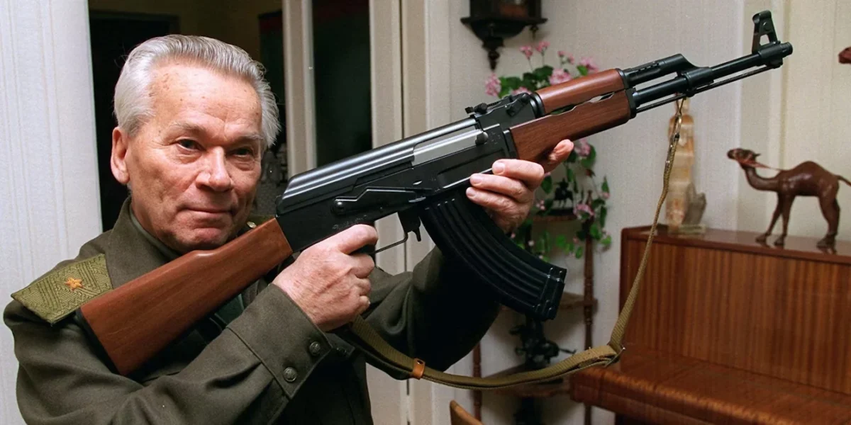 Mikhail Kalashnikov and his AK-47