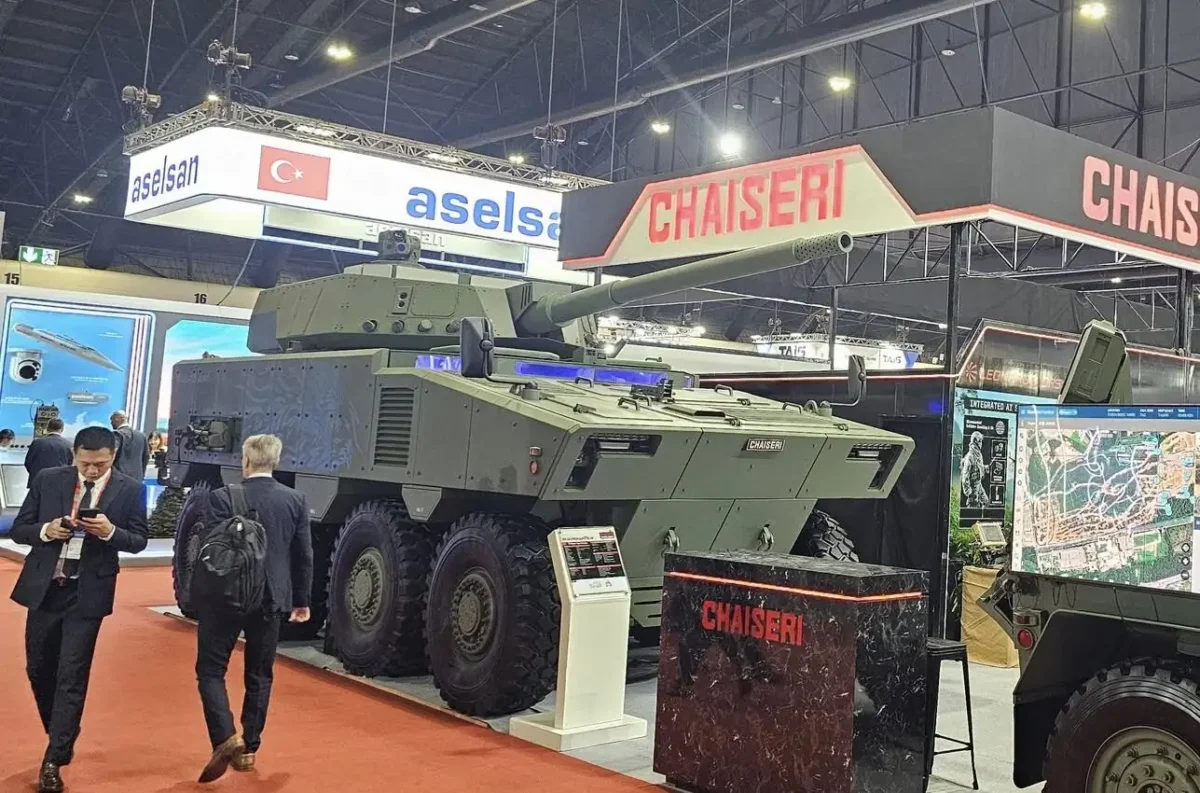 guardian t 8x8 105mm side view Side view of the Guardian‑T 8×8 Armored Vehicle