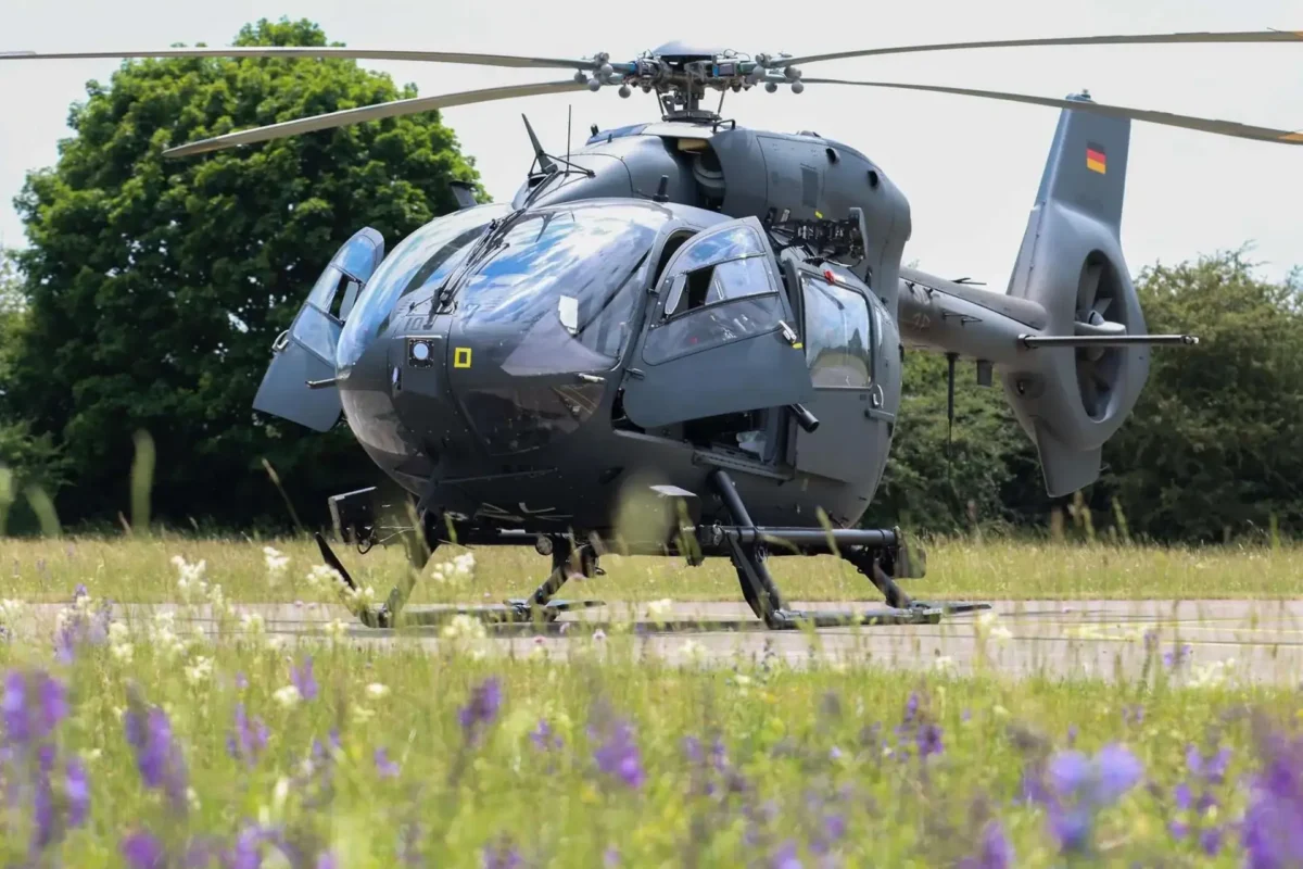 The H145M twin-engine helicopter
