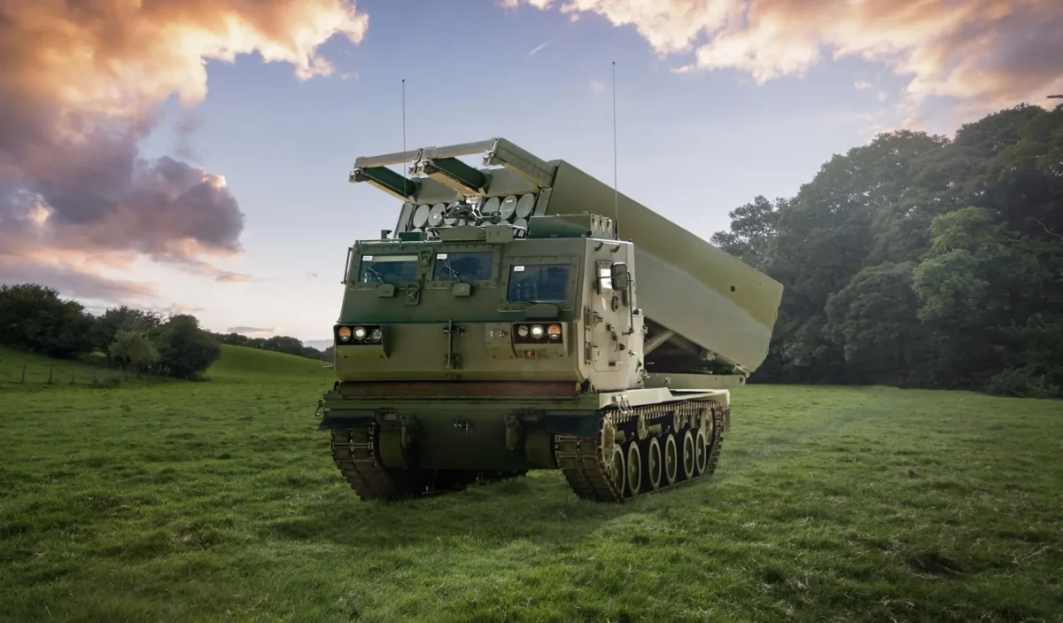 m270 mlrs An M270A2 Multiple Launch Rocket System (MLRS).
