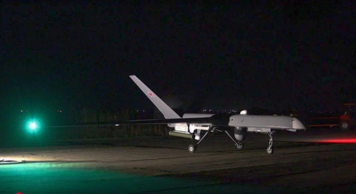 orion uav side view Side profile of the armed Orion UAV
