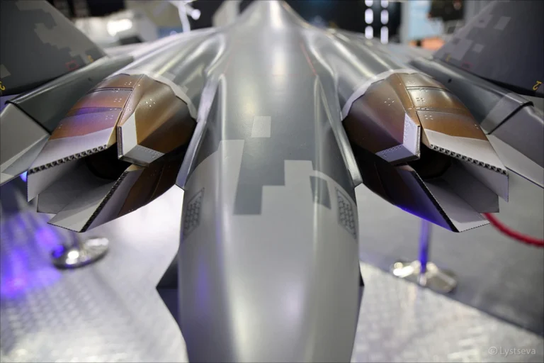 Su-57E with Flat Nozzles