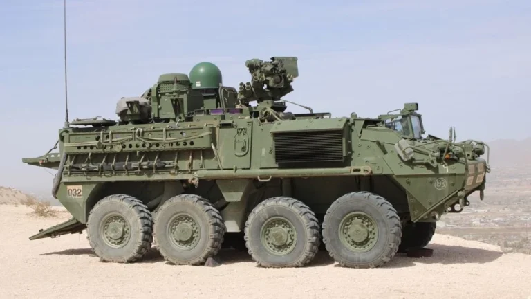 Stryker armored vehicles