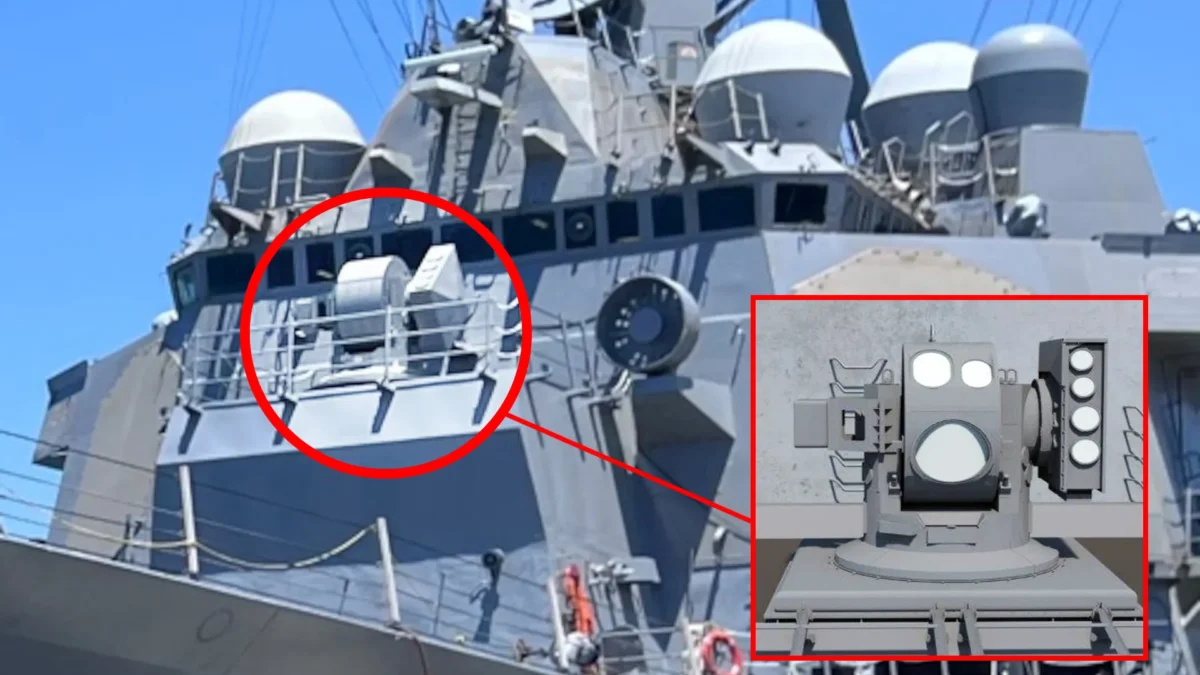 US Navy HELIOS laser weapon