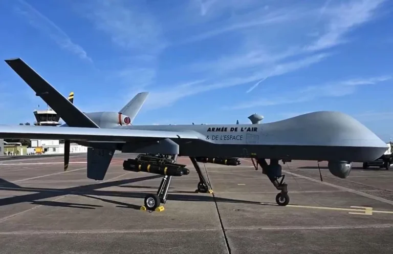 France MQ-9 Reaper Launches Anti-Drone