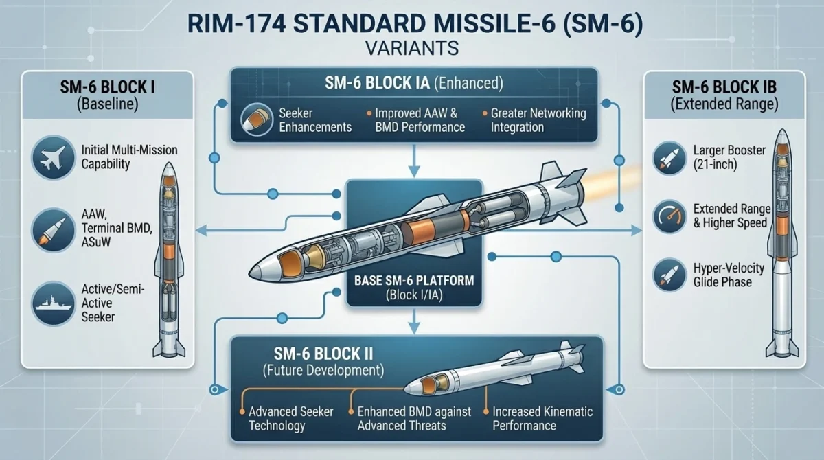 RIM-174 standard missile-6 variants