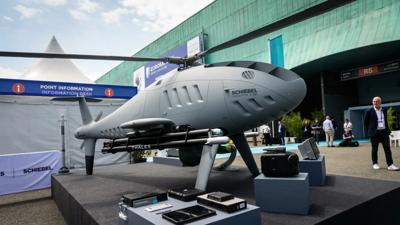 Camcopter S 30 Schiebel Expands Combat Role with Camcopter S-301 Armed VTOL Drone