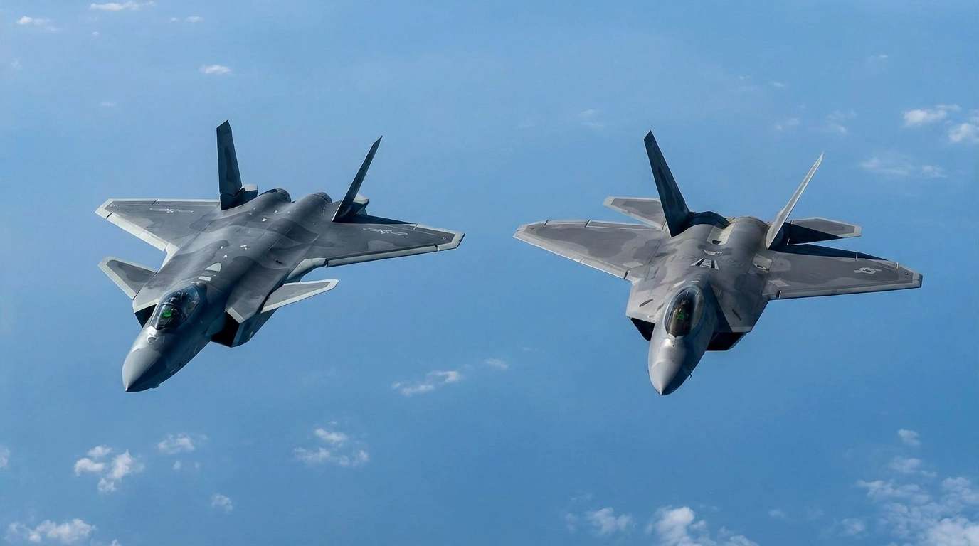 Chengdu J-20 vs F-22 Fighter Jet