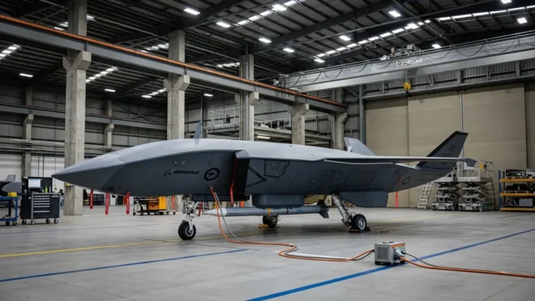 Boeing Unveils MQ-28 Ghost Bat Drone Armed With AMRAAM Missiles
