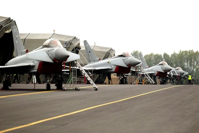 UK Leonardo Spares Deal to Boost Typhoon Jets
