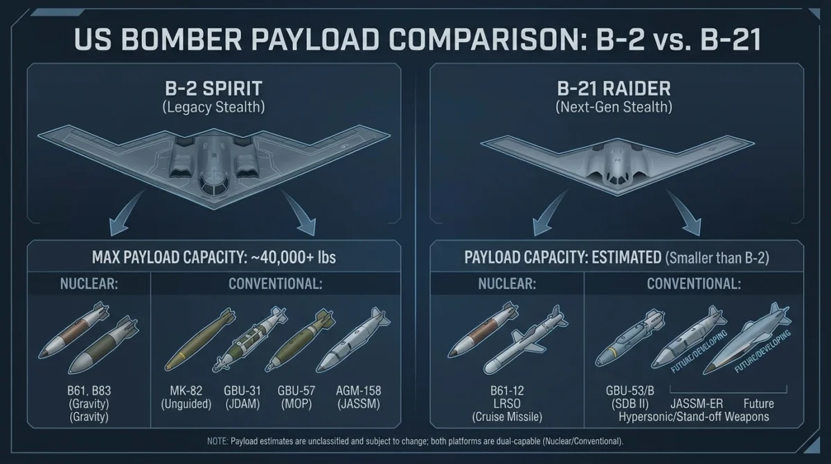 b 2 vs b 21 payload capacity b-2 vs b-21 payload capacity