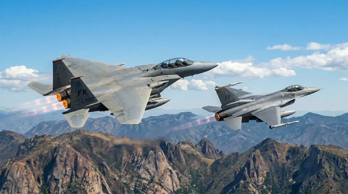 f-15 versus f-16 fighter