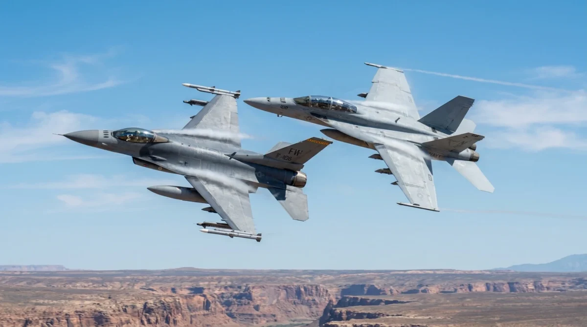 f 18 vs f 16 dogfight f-18 vs f-16 dogfight