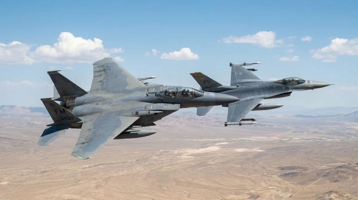 f15 vs F16 fighter jet