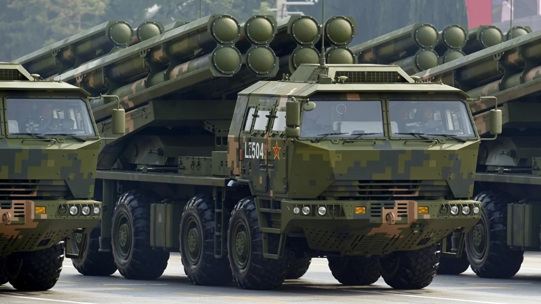 PHL 191 MLRS China Showcases PHL-191 MLRS Airburst Munitions Capability for Battlefield Suppression